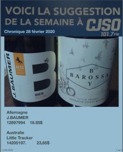 Chronique 28 février 2020