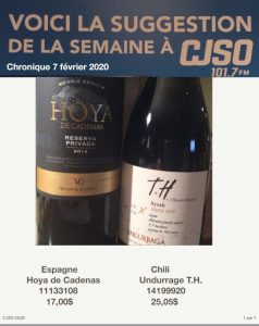 Chronique 7 février 2020