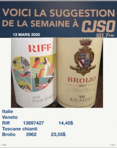 Chronique 13 mars 2020