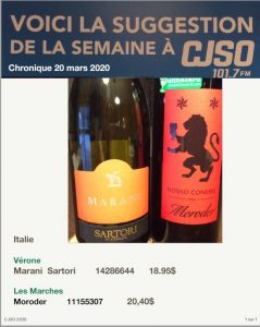 Chronique 20 mars 2020