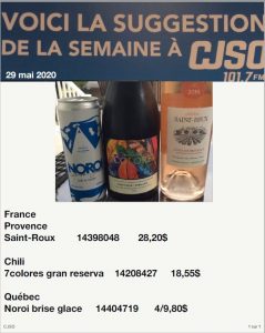 Chronique 29 mai 2020