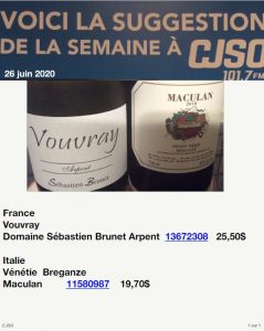 Chronique du 26 juin 2020