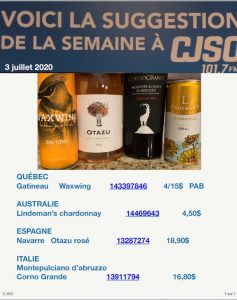 Chronique 3 juillet 2020