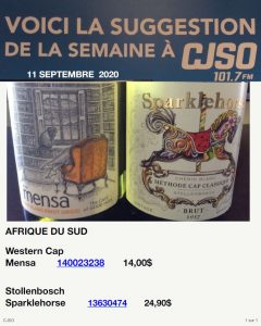 Chronique 11 septembre 2020