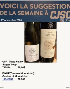 Chronique du 27 novembre 2020