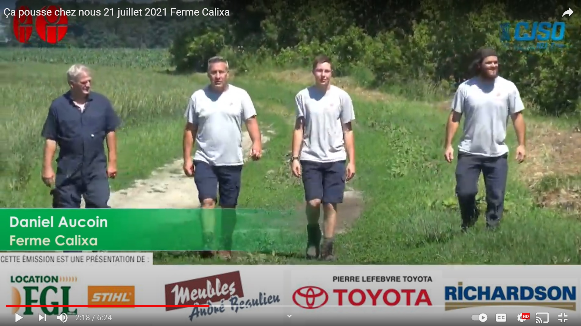 La ferme Calixa de SainteVictoire de Sorel CJSO