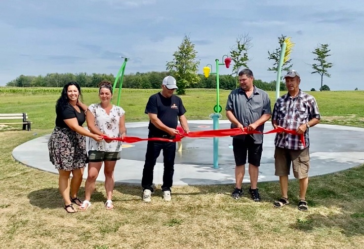 La Municipalité de SainteVictoiredeSorel inaugure ses jeux d'eau CJSO